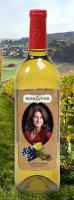 Personalized with family winery logo and daughter's portrait